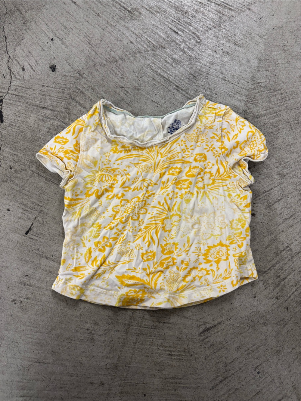Anthropology Pilcro Yellow Floral Women's Shirt